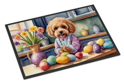 NEW Decorating Easter Cockapoo Doormat Front Door Mat Indoor Outdoor Rugs for Entryway, Non Slip Washable Low Pile, 18H X 27W