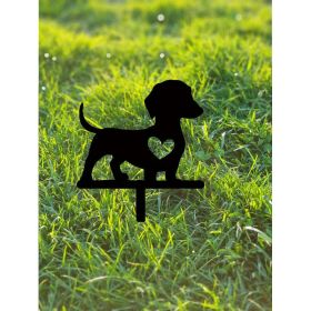 Hand-Engraved Custom Pet Memorial Plaque - Personalized Dog Loss Gift (Option: Gardening decoration)