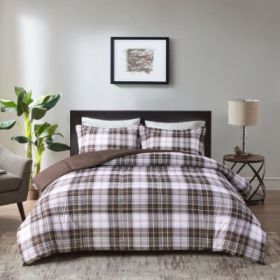 Scotchgard Down  All Season Comforter Set (Option: Brown-King)