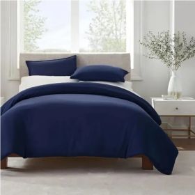 Serta Simply Clean Pleated Duvet Cover Queen (Option: Style5)