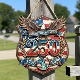 1PC Wooden tags for Independence Day, patriotic American homes, rural areas, wooden walls, door decorations, wooden crafts (Color: T, size: 30*30*0.5cm)
