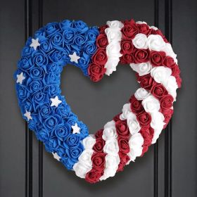 1PC Wooden tags for Independence Day, patriotic American homes, rural areas, wooden walls, door decorations, wooden crafts (Color: J, size: 30*30*0.5cm)