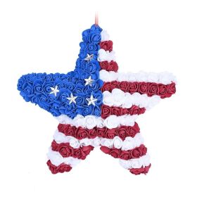 1PC Wooden tags for Independence Day, patriotic American homes, rural areas, wooden walls, door decorations, wooden crafts (Color: I, size: 30*30*0.5cm)