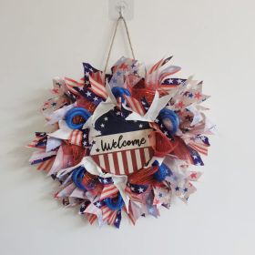 1PC Wooden tags for Independence Day, patriotic American homes, rural areas, wooden walls, door decorations, wooden crafts (Color: 58, size: 40*40*0.5cm)
