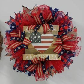 1PC Wooden tags for Independence Day, patriotic American homes, rural areas, wooden walls, door decorations, wooden crafts (Color: 62, size: 20*20*0.5cm)