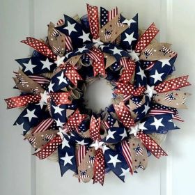 1PC Wooden tags for Independence Day, patriotic American homes, rural areas, wooden walls, door decorations, wooden crafts (Color: 59, size: 40*40*0.5cm)
