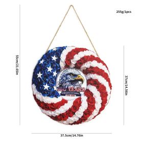 1PC Wooden tags for Independence Day, patriotic American homes, rural areas, wooden walls, door decorations, wooden crafts (Color: 64, size: 30*30*0.5cm)