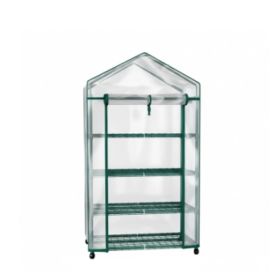 Outdoor And Indoor Small Greenhouses, Portable Greenhouses, Multi-layer Plant-growing Racks With Polyethylene Covers (Option: 27CL)